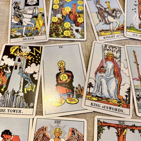 Original size tarot cards deck 3"x 5" 78 Cards Radiant Wise Spirit Tarot Pouch - Picture 7 of 16